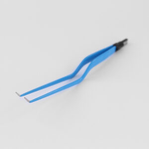 Angled Inward Curved BiPolar Electrosurgical Foreps 1mm Tip