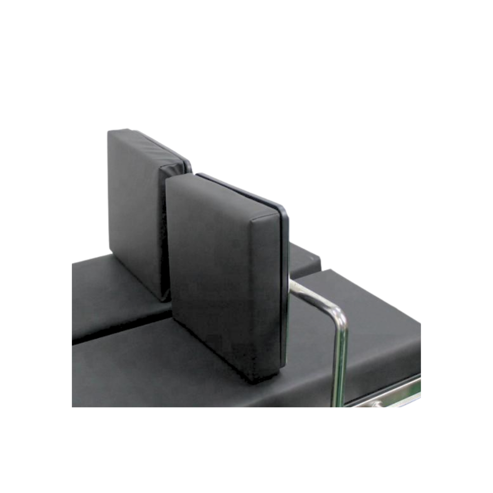 Surgical table foot boards and knee supports