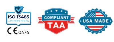 ISO 13485 and CE 0476 patient monitor